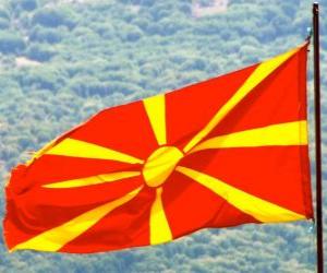 yapboz Makedonya bayrağı